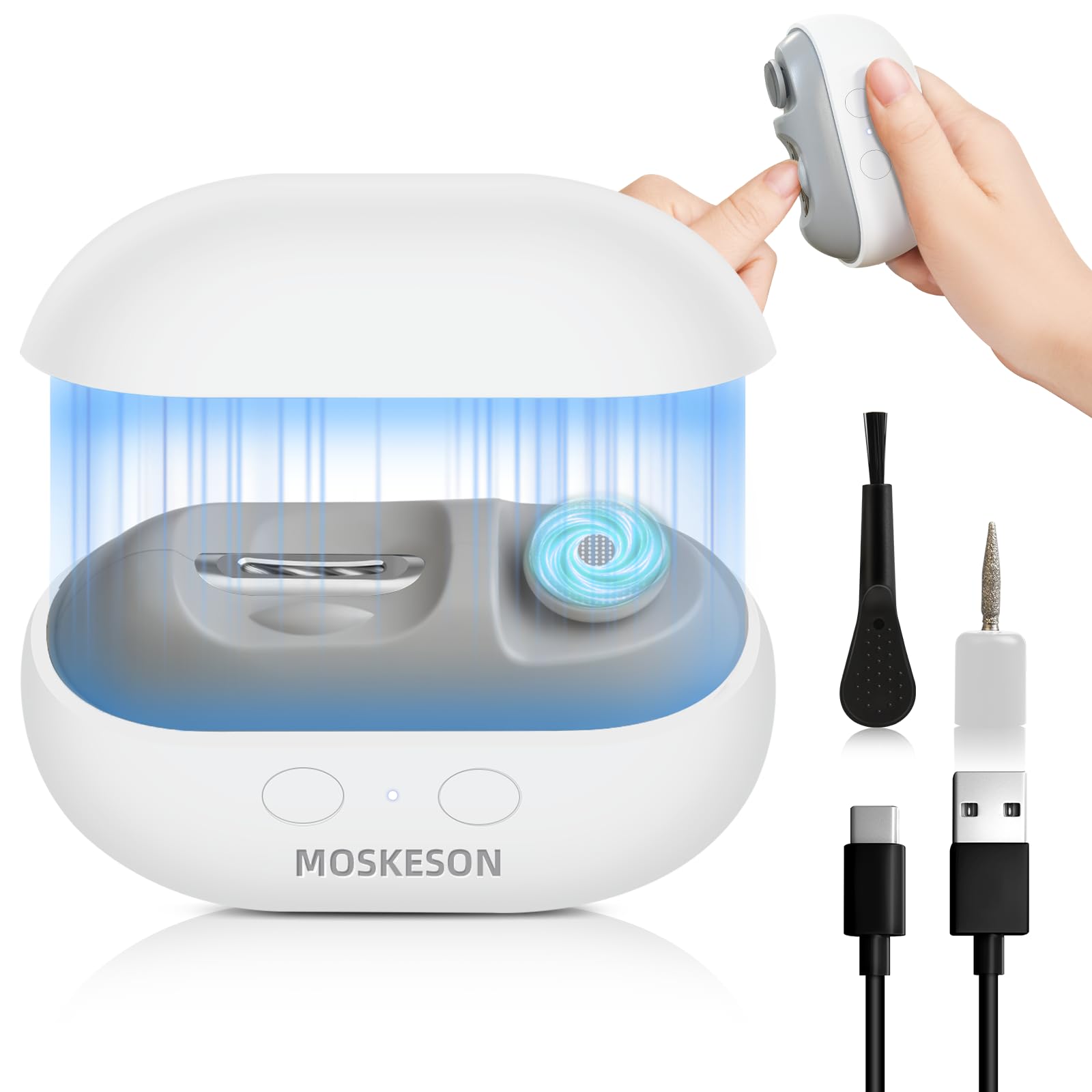 Amazon.com : MOSKESON Electric Nail Clipper: 3-in-1 Automatic